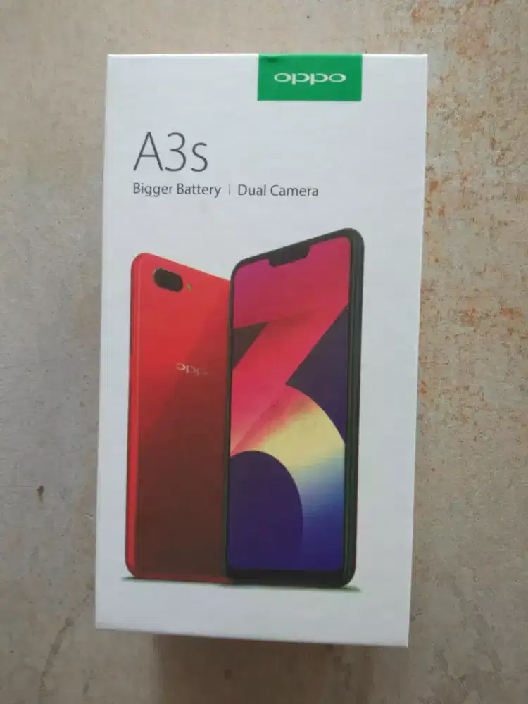 Oppo A3S ram 6gb Rom 128gb plus charger, soft case,box