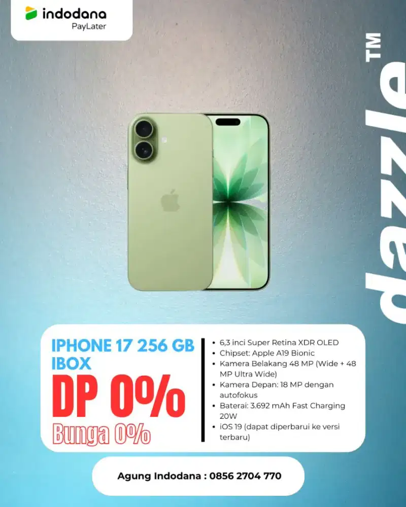 IPHONE 17 256 GB [ Bisa Cicilan & Tukar Tambah ]