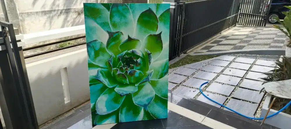 Lukisan gambar bunga