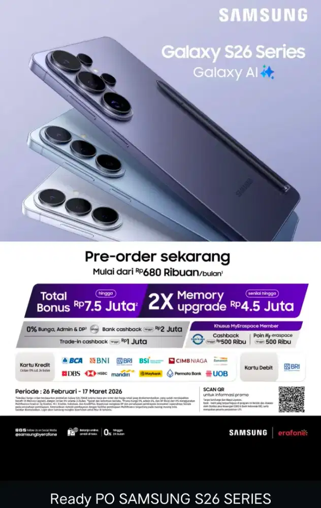 promo samsung s26 ultra free upgrade storage