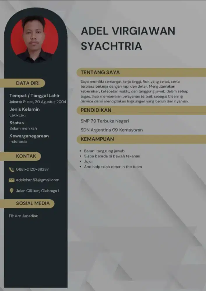 Belum punya pengalaman namun siap di bimbing