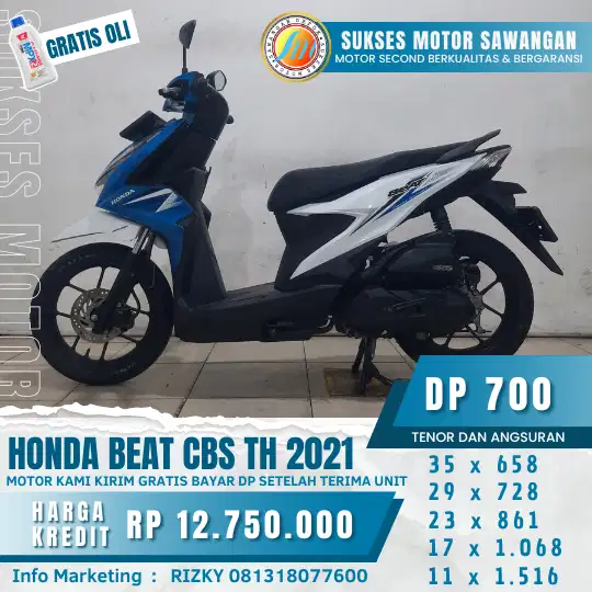 (SUKSES MOTOR)DI JUAL CASH, KREDIT, TUKAR TAMBAH BEAT CBS 2021