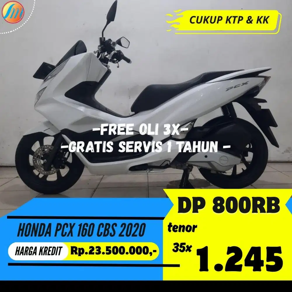 DP 800RIBY HONDA PCX 150 CBS 2020 ANGSURAN SANGAT RENDAH BERGARANSI