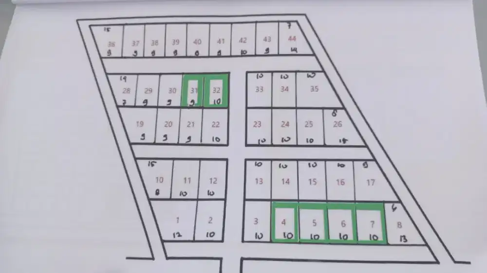 Tanah kavlingan, no 28,29