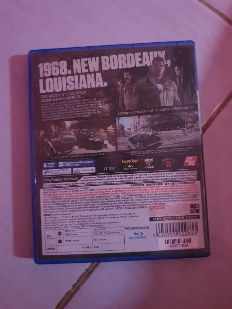 Bd ps4 Mafia 3 second