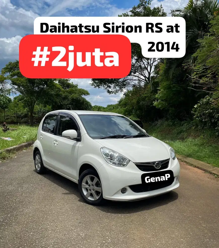 Daihatsu Sirion RS at 2014 putih #2juta
