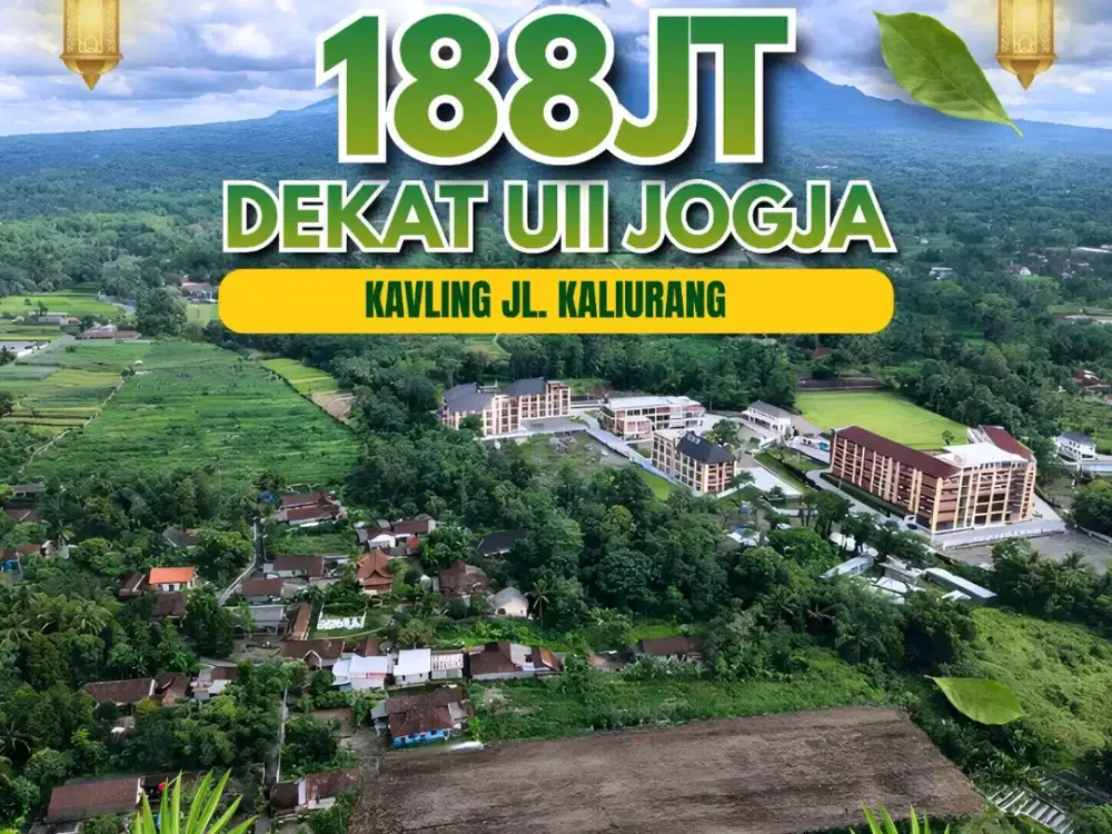 188 Jt Tanah Di Jalan Kaliurang Utara UII Harga Hanya 100 Jt-an
