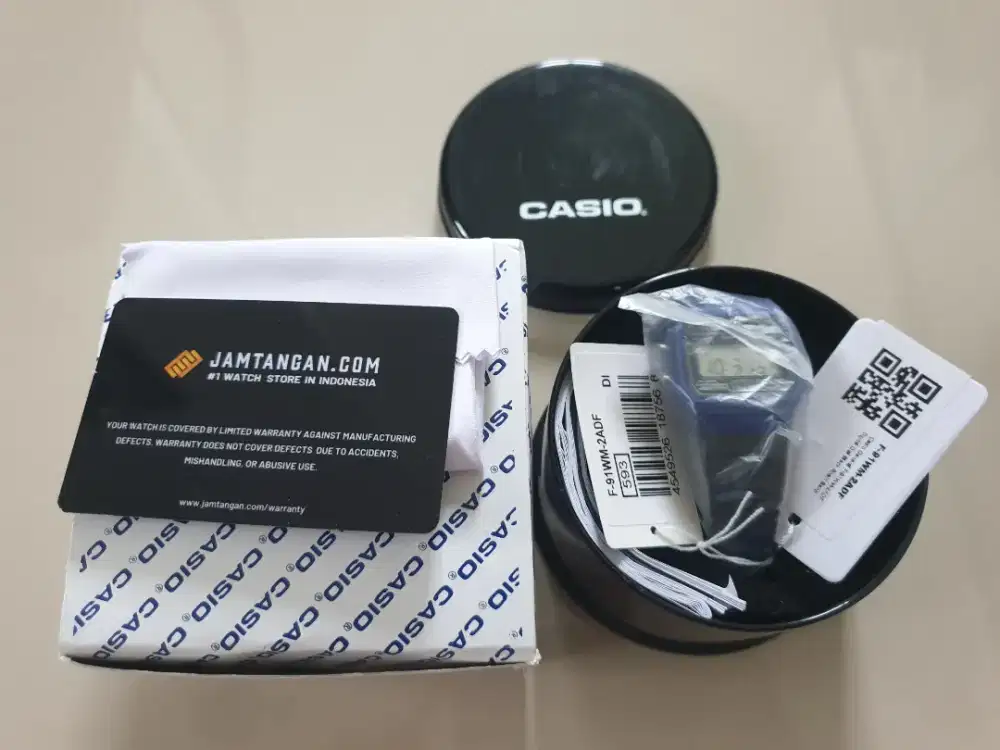 Jam tangan Casio F91W 2ADF kondisi baru