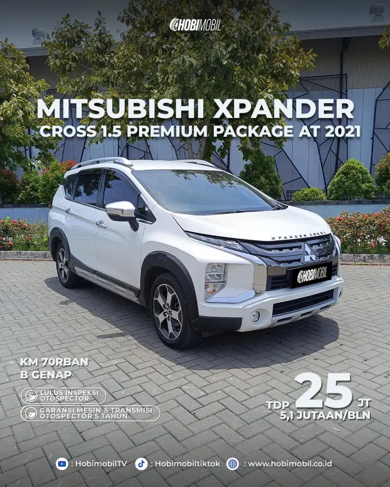 Xpander cross 1.5 at 2021 garansi mesin 5th