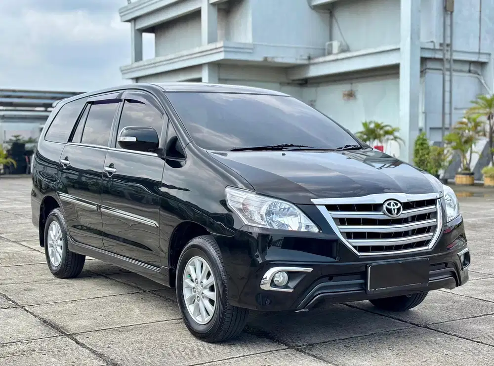 TOYOTA INNOVA V MANUAL BENSIN 2013 HITAM ISTIMEWA TT 2014 G MT