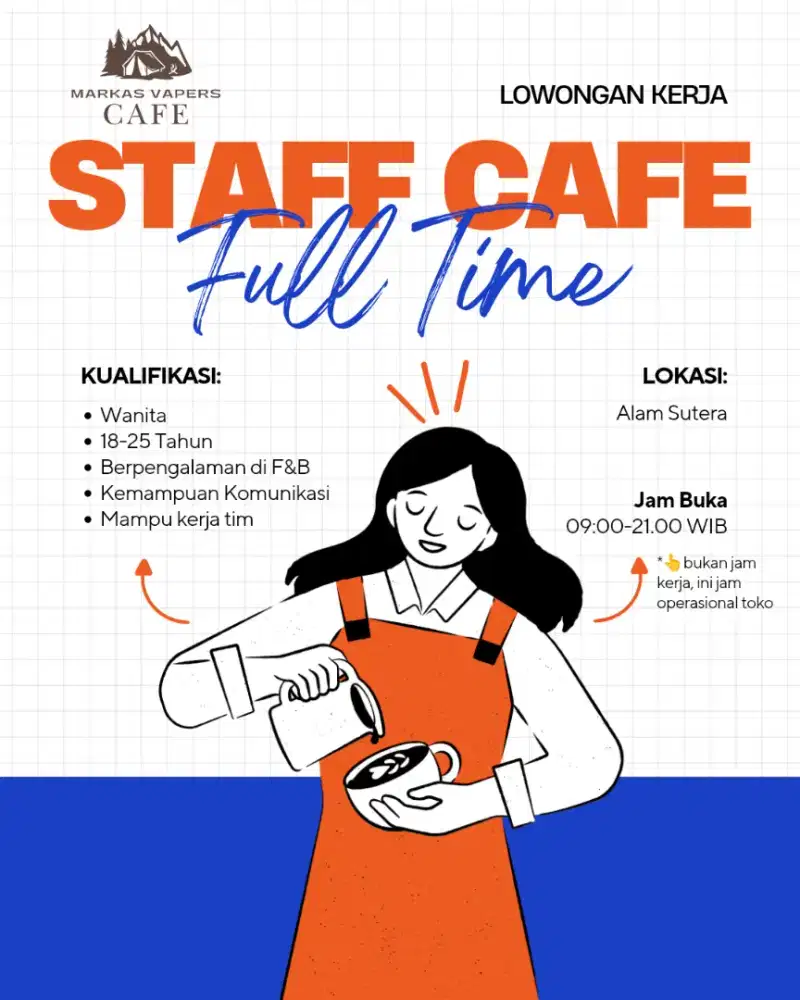 Loker Staff Cafe Wanita