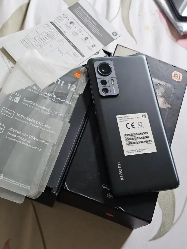 Mi 12 5g 8/256gb komplit original segel spek dewa