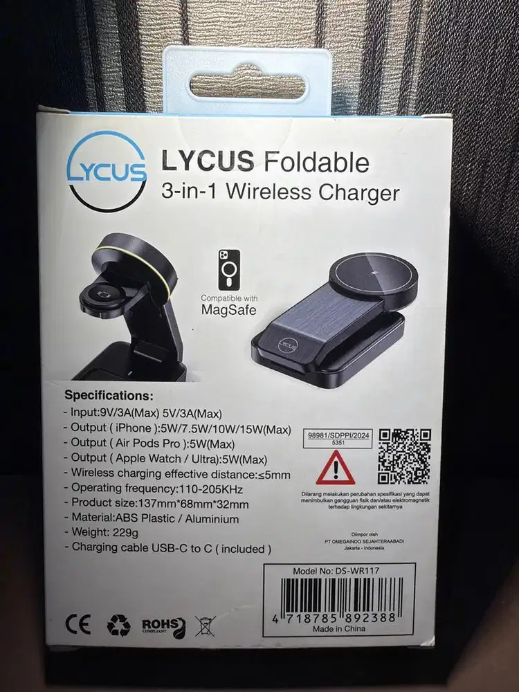 Lycus Foldable 3-in-1 Wireless Charger