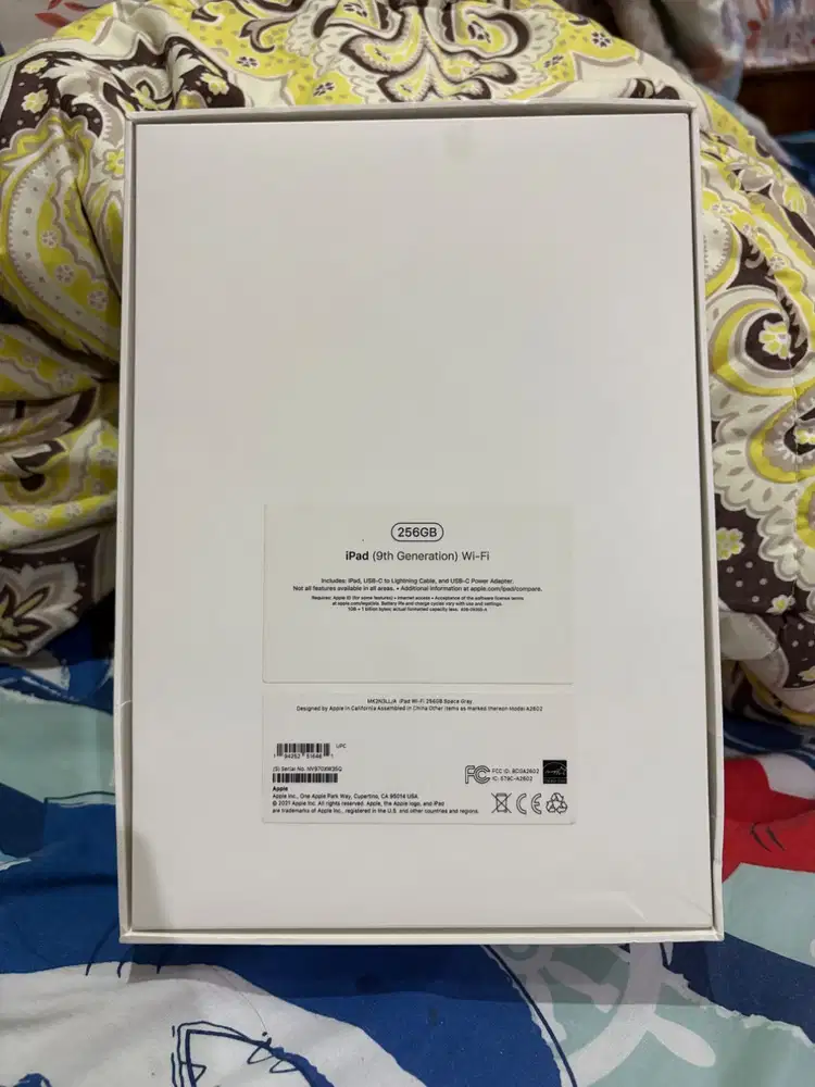 iPad 9th Generation 10.2 2021 WIFI 256GB Space Gray Mulus Fullset