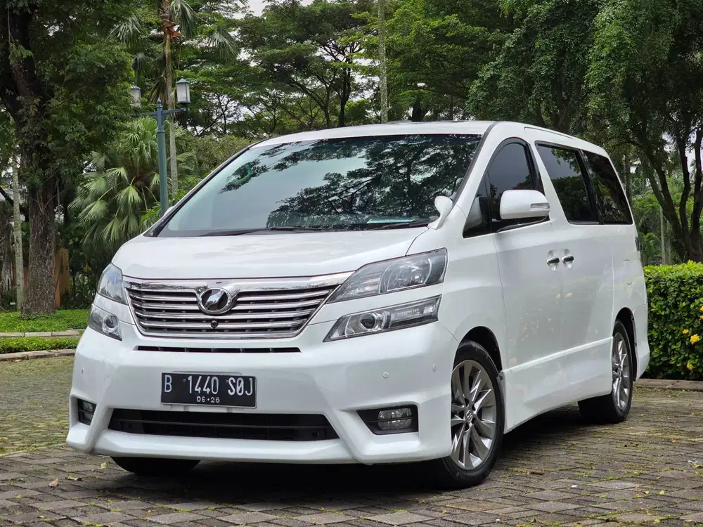 TDP 25.JT| VELLFIRE Z PLATINUM PREMIUM SOUND 2.4 AT 2011 PUTIH SEGER!!