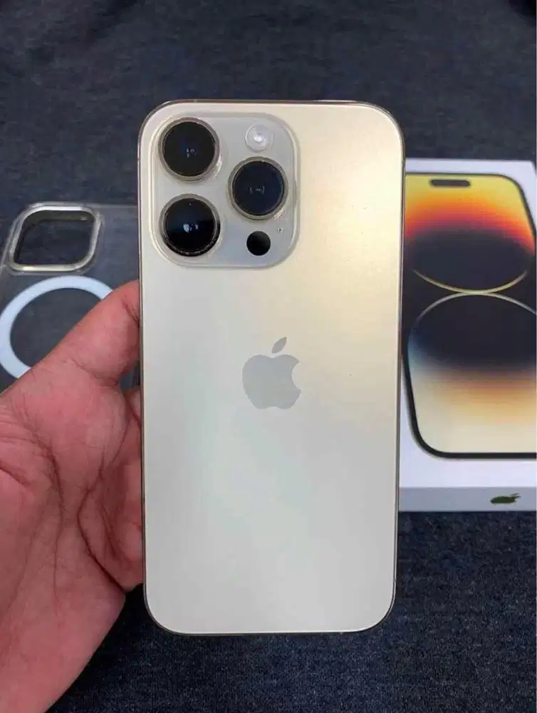 iPhone 14 Pro 128 GB gold imei aman