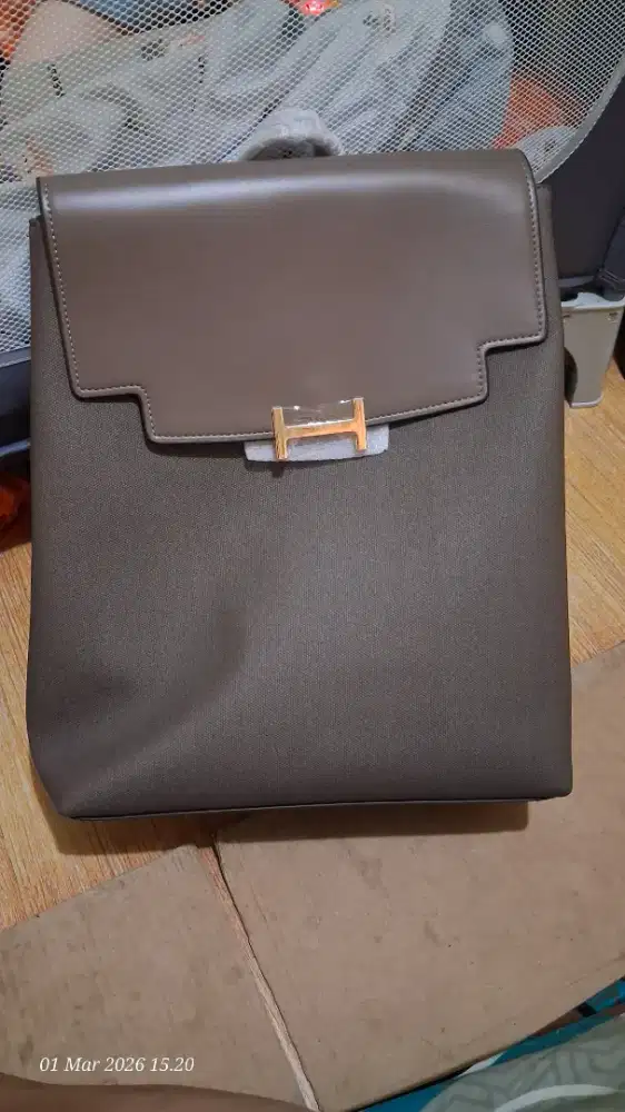 Tas backpack westie L Taupe