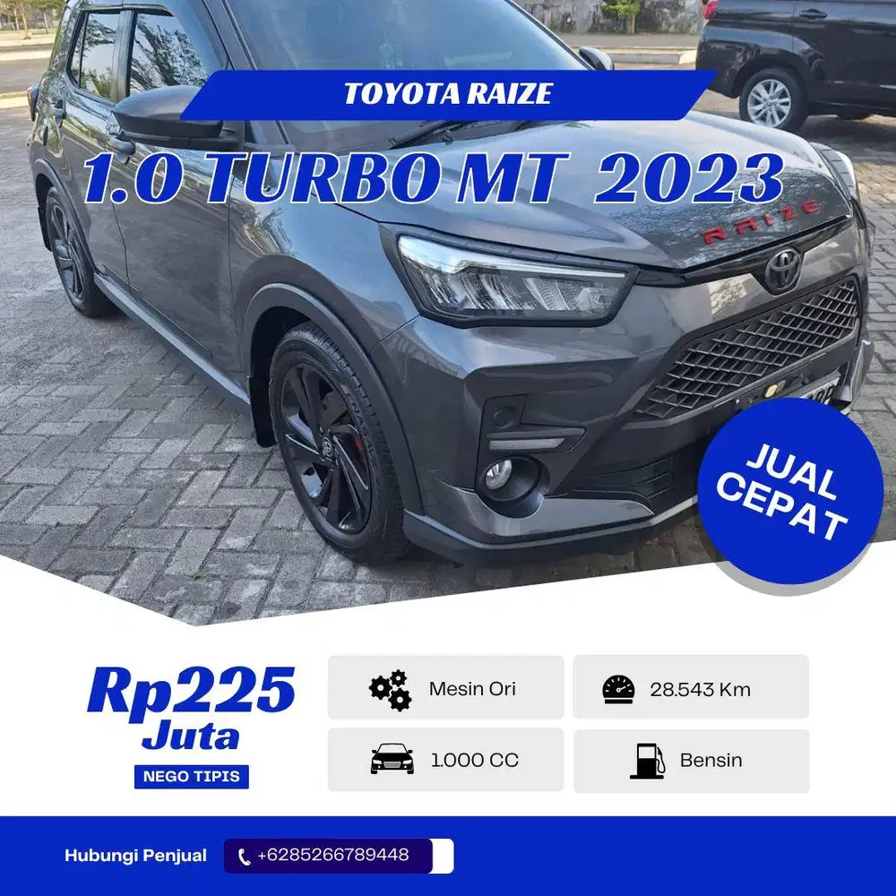 TOYOTA RAIZE 1.0 G TURBO MT 2023