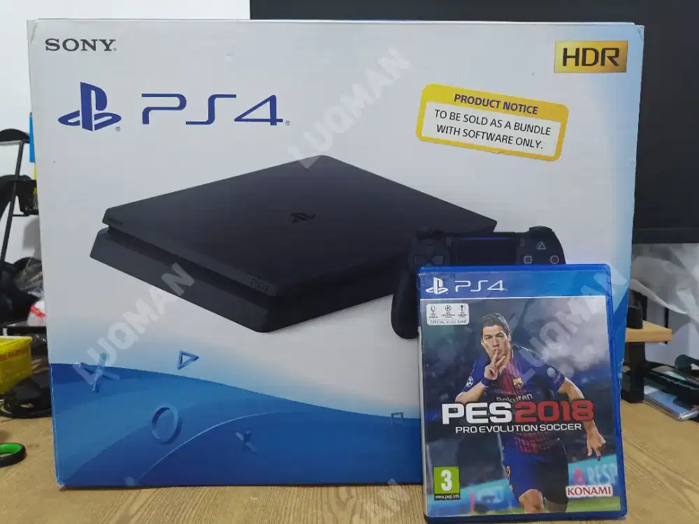 PS4 slim 500GB + 1 stik DS4 + pes 2018
