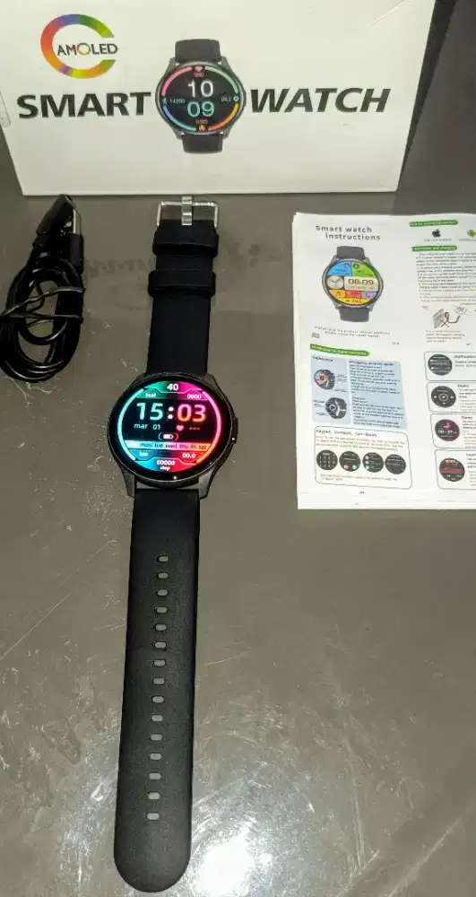 Smartwatch ZW60, Smart Health pemantau kesehatan, AMOLED