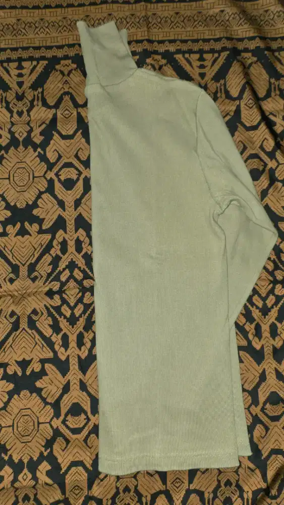 JB Turtle Neck Rib Bary Olive Unisex