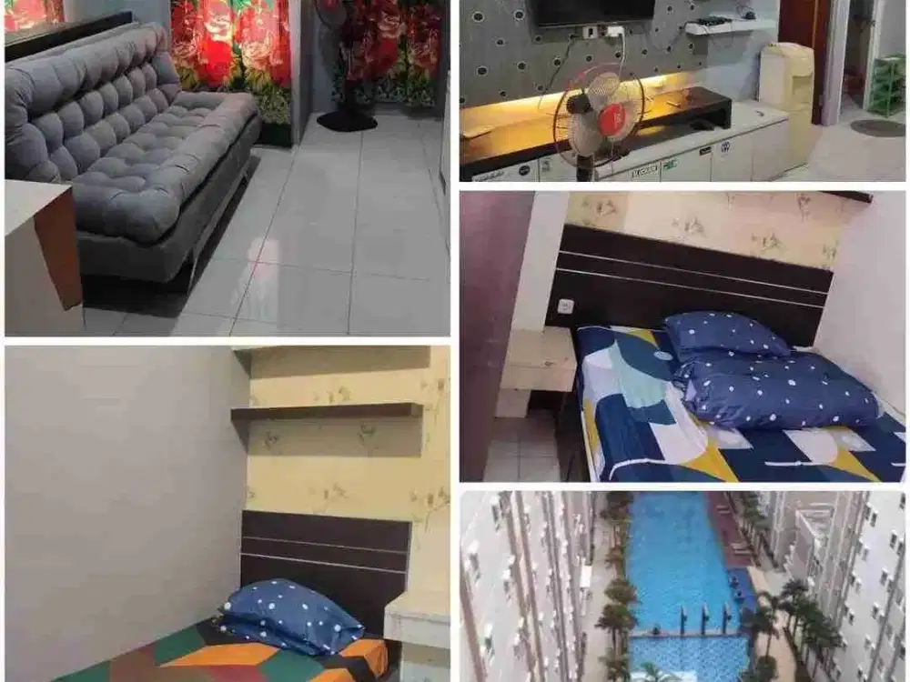 PUNCAK KERTAJAYA 2BR ‼️ Apartemen Furnish View Pool dekat ITS Sukolilo