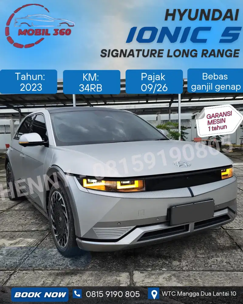 Ionic 5 Signature Long Range tahun 2023 km30rban