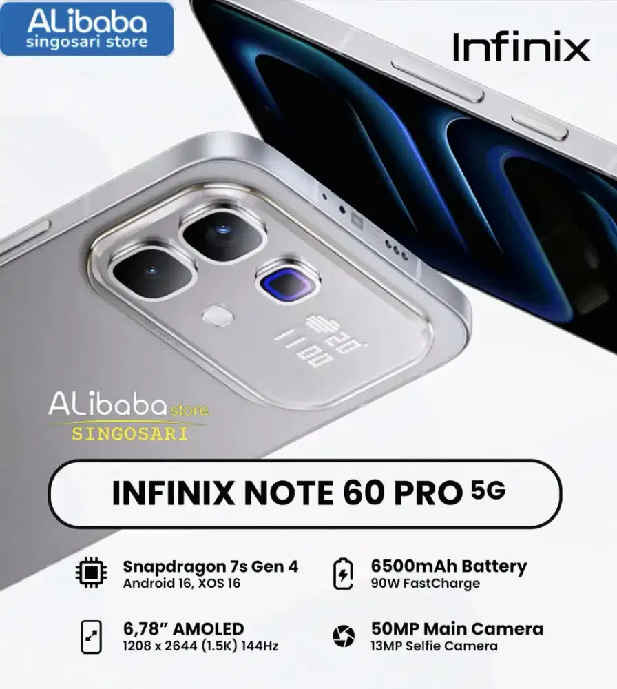 [OFFICIAL] Infinix Note 60 Pro 5G 12+12/256GB, Baterai 6500mAh!