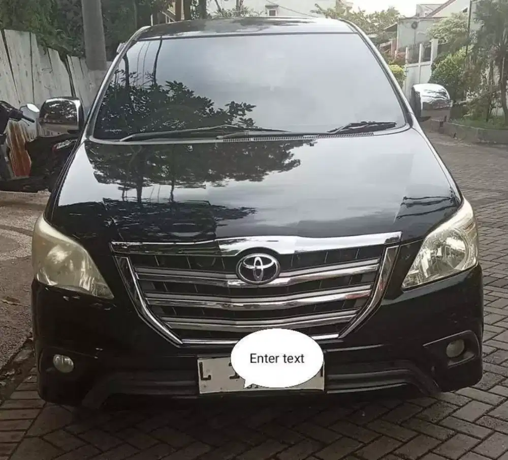 Toyota innova 2.5 G diesel matic 2015 
Original cat Atas nama sendiri