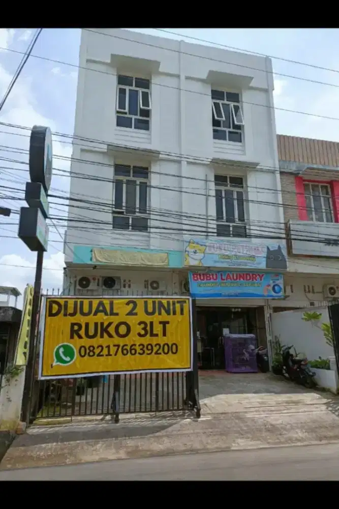 DIJUAL RUKO GANDENG 3 LANTAI, COCOK UNTUK BISNIS