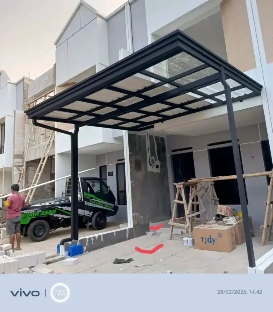 Kanopi hollow galvanis atap alderon