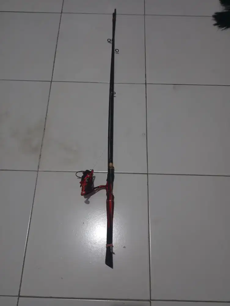 Joran set reel carbon hollow