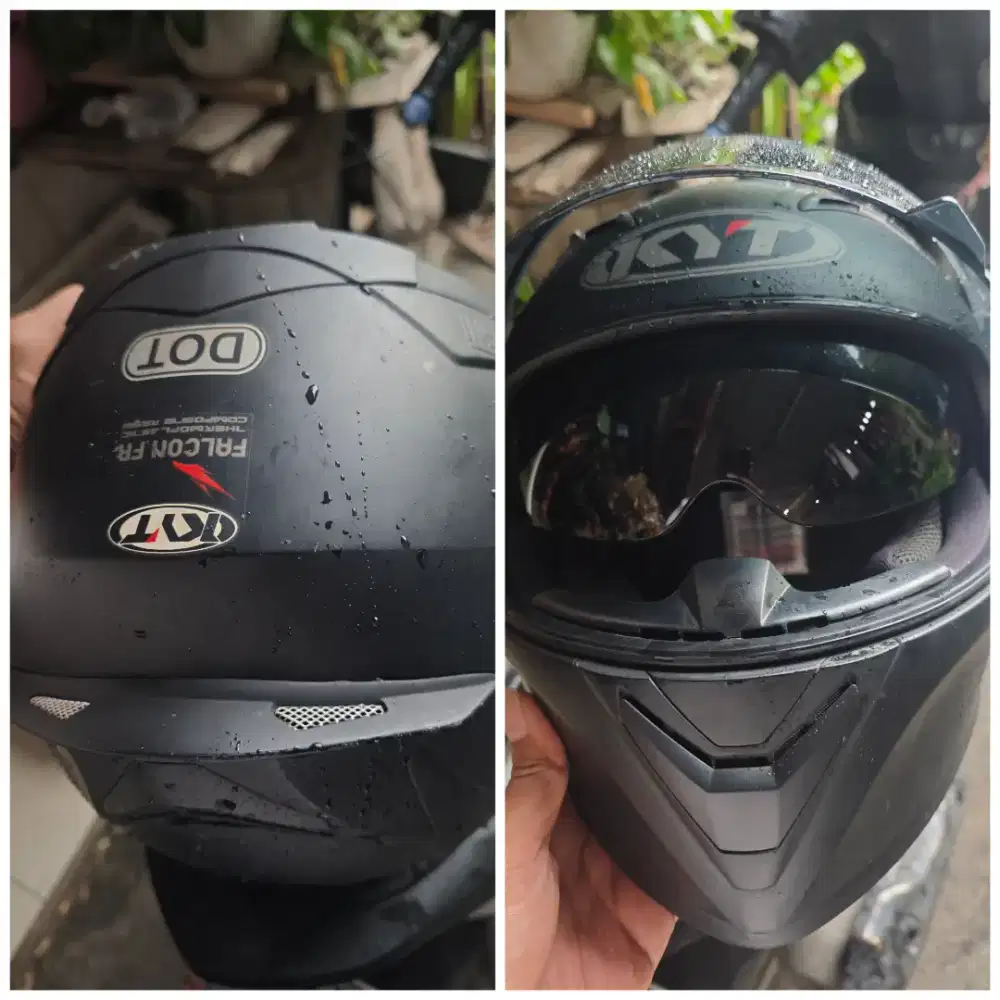 BLACK HELM KYT FALCON FR mulus wangi terawat