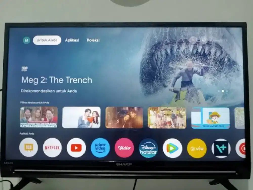 GOOGLE TV MERK SHARP 32 INCH NO MINUS