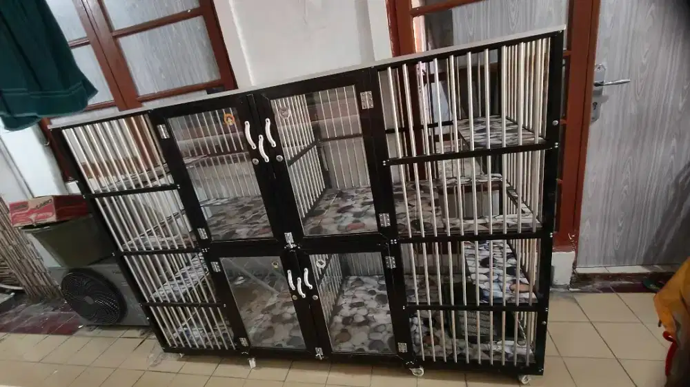 Kandang Kucing Almunium 4Kamar