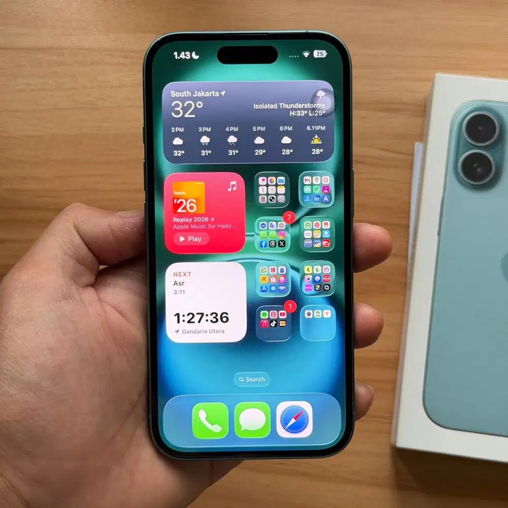 iPhone 16 256Gb Teal Second iBox Mulus