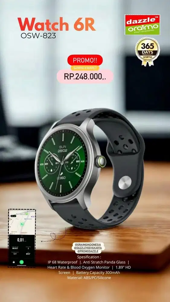 Smartwatch Oraimo OSW-823