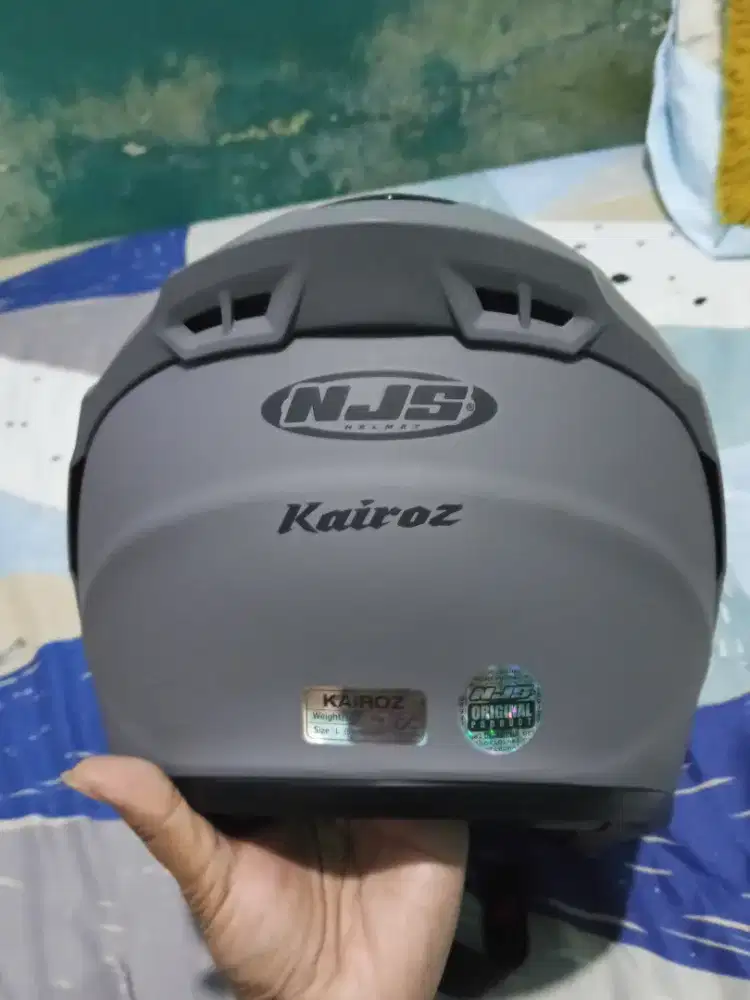 HELM NJS KAIROZ ABU GREY GLOSS HALF FACE