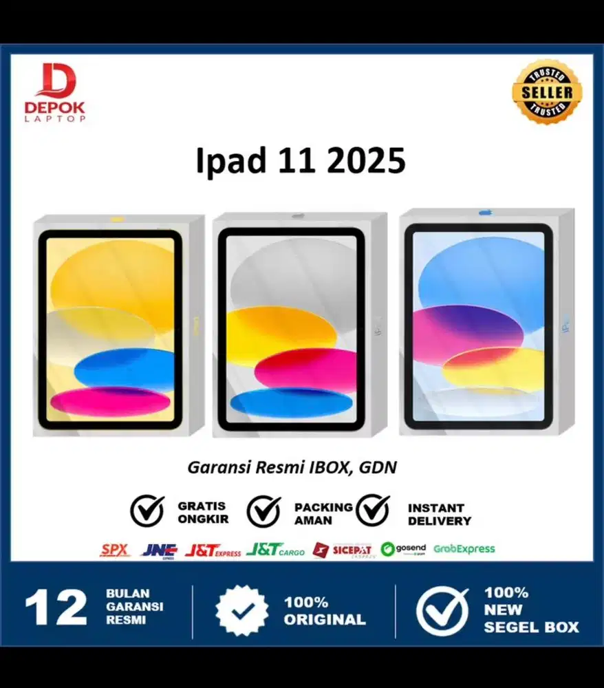 BARU IPAD 11 128 GB SILVER BLUE