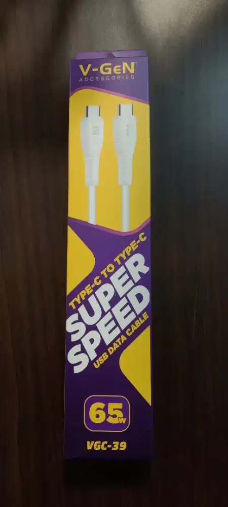 Kabel Data V-GeN VGC-39 Type C to Type C 65W 2 Meter
