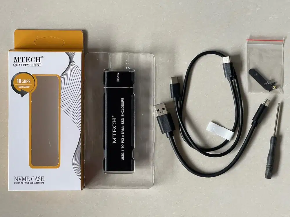 Enclosure M2 NVME MTech USB3.1 Type C