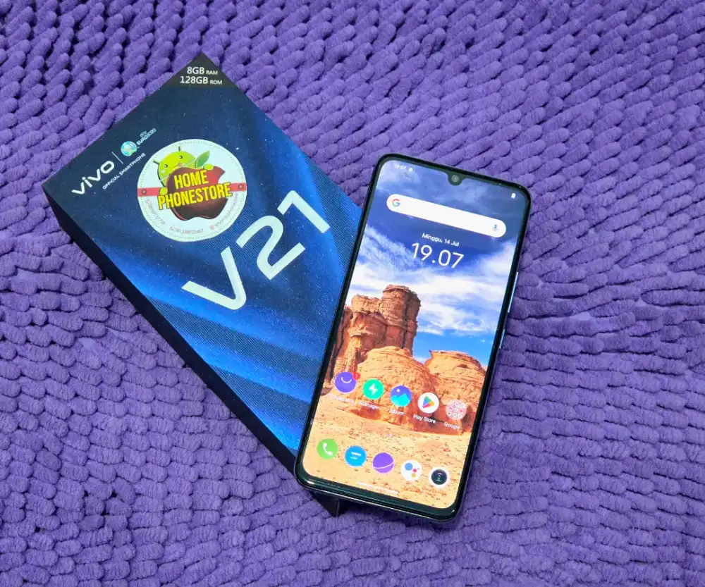 Vivo V21 5G 128Gb Sunset Mulus Lengkap