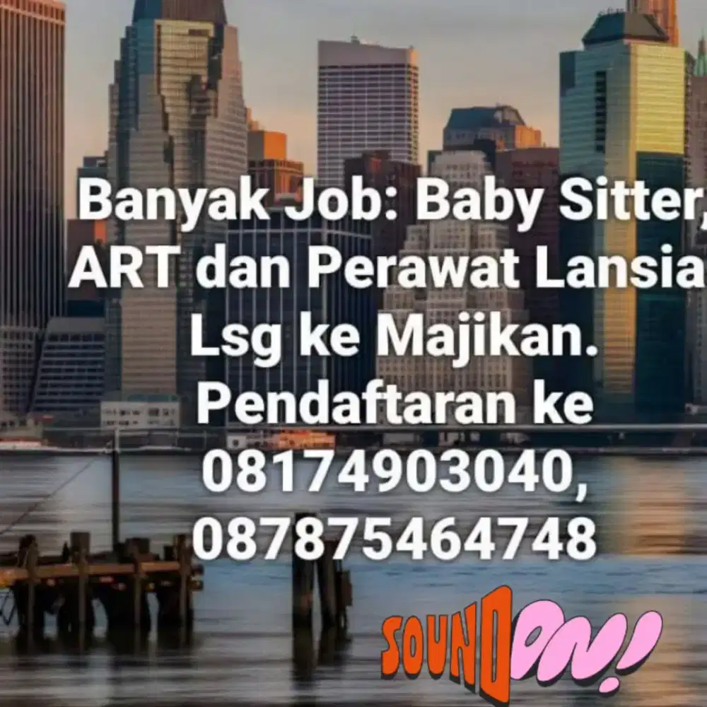 Job Infal Lebaran: Baby Sitter ART dan Perawat Lansia langsung kerja