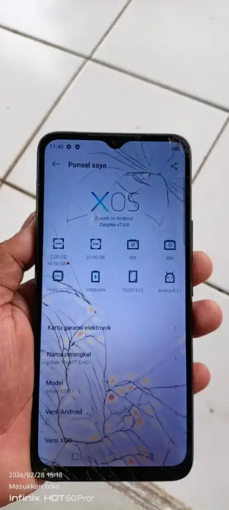 Infink smrt 6hd. 2/32 mnus retak normal semua orian