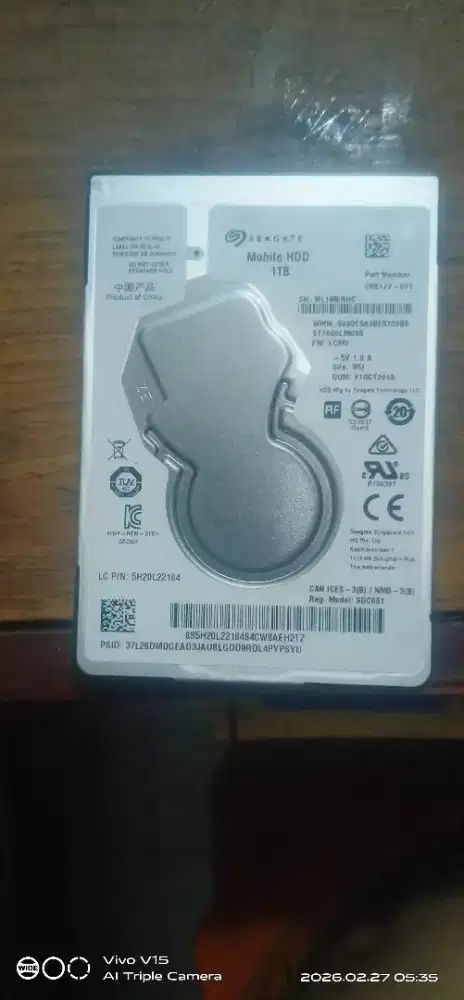 Hardisk Laptop 2,5 merk SEAGATE 1TB