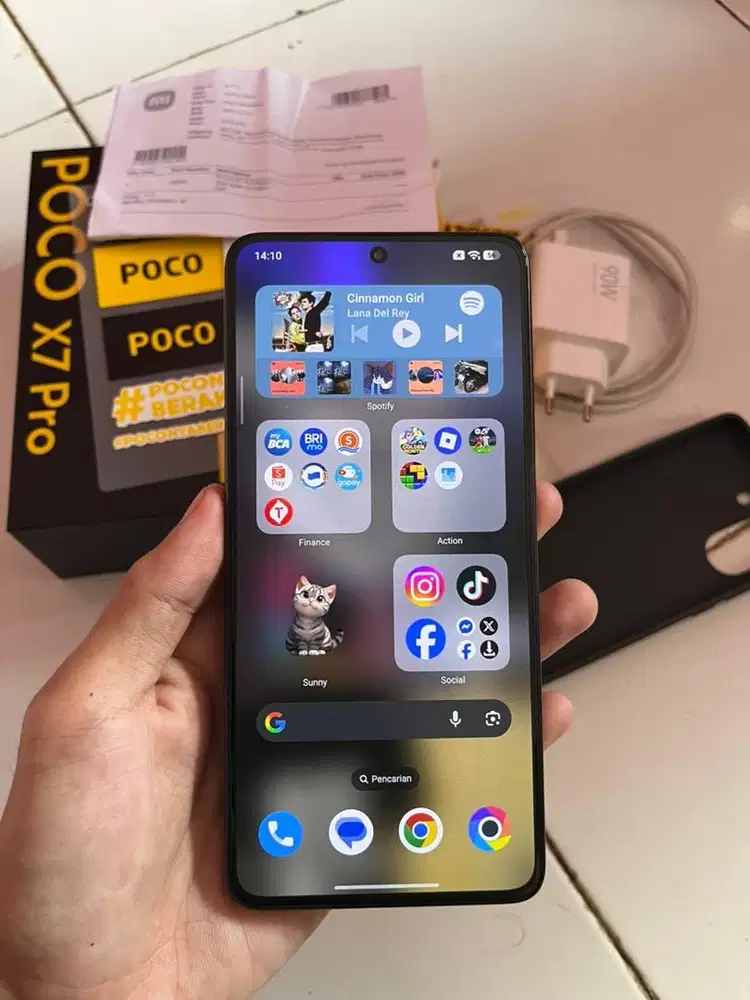Poco X7 Pro 5G 12+12/512 fullset sampe nota