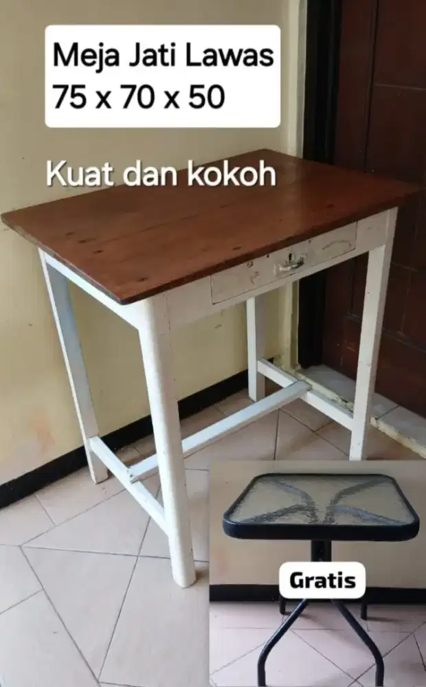 Meja Jati Lawas Gratis Meja Teras Informa