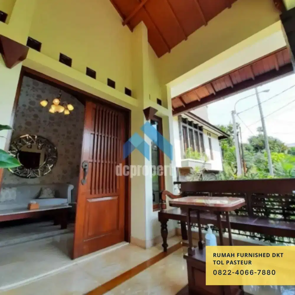 Rumah dkt tol Pasteur dijual.beserta isinya ( furnished )