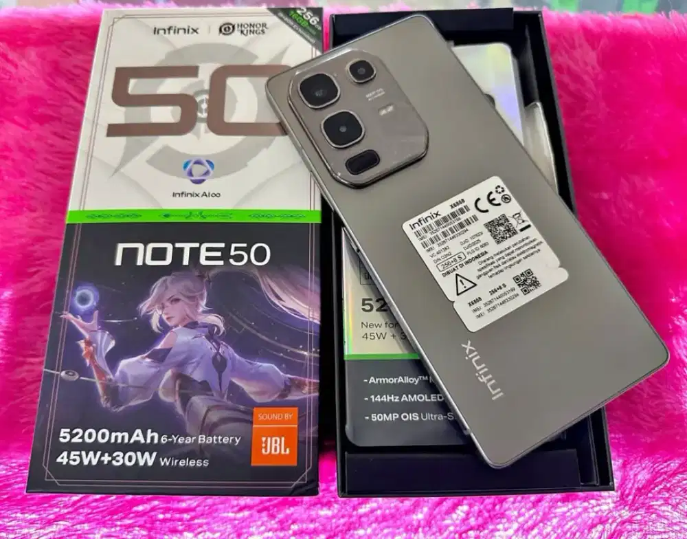 Infinix Note 50 (8/256GB) Mulus Fullset
