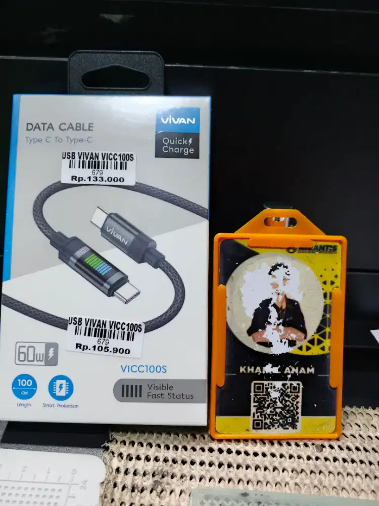 USB KABEL VIVAN VICC100S C to C 60Watt